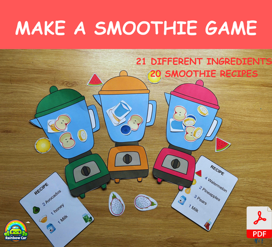 Make Smoothie Game - Printable File - Kids Activities
