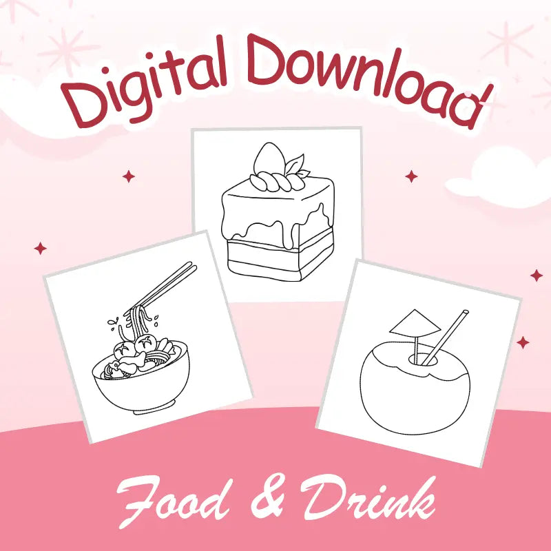 Food & Drink Printable Coloring Pages