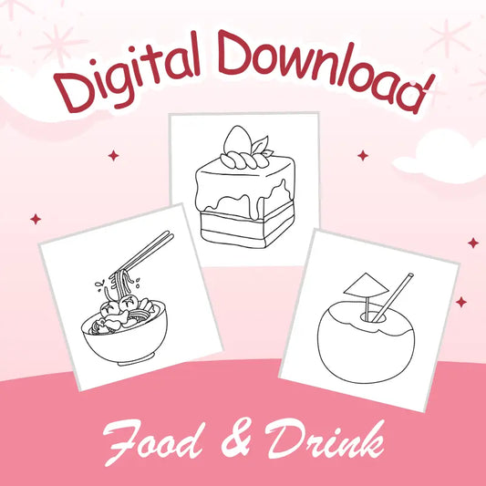Food & Drink Printable Coloring Pages